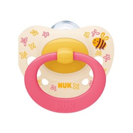 Nuk Signature Σιλικόνης 18-36m Μελισσούλα Κίτρινο - Ροζ 1τμχ 10.739.703