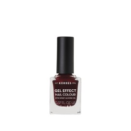 KORRES GEL EFFECT NAIL COLOUR 57 Burgundy Red 11mL