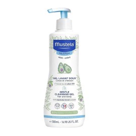 Mustela Gentle Cleansing Gel Avocado, Aφροντούς για Σώμα & Μαλλιά με Αντλία 500ml