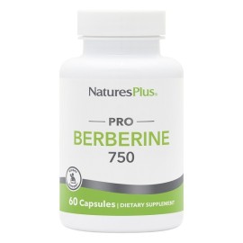 Natures Plus Berberine Συμπλήρωμα ΔΙατροφής Βερβερίνης για τη Διαχείριση του Σακχάρου 750mg 60 κάψουλες