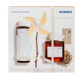 Korres XMAS PROMO 2024 Herbarium of White Tea Σετ με Γυναικείο Άρωμα White Tea 50ml & Γυναικείο Αφρόλουτρο White Tea 250ml