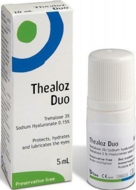 Thea Pharma Hellas Thealoz Duo Οφθαλμικές Σταγόνες με Υαλουρονικό Οξύ για Ξηροφθαλμία 5ml