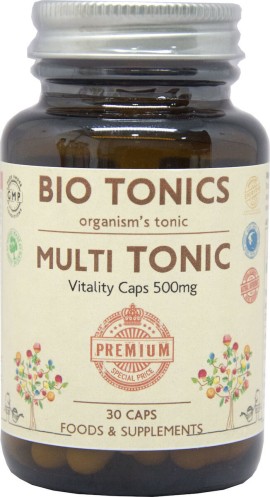 Bio Tonics Multi Tonic Πολυβιατμίνουχος Φόρμουλα για Τόνωση & Ενέργεια 30caps