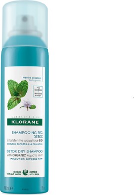 Klorane Aquatic Mint Ξηρό Σαμπουάν με Υδάτινη Μέντα Κατά της Ρύπανσης για Βαθύ Καθαρισμό για Ξηρά Μαλλιά 150ml