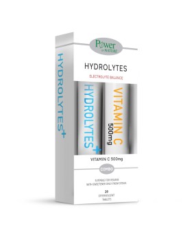 Power Health Hydrolytes & ΔΩΡΟ Vitamin C 500mg 2x20tabs  αναβράζοντα