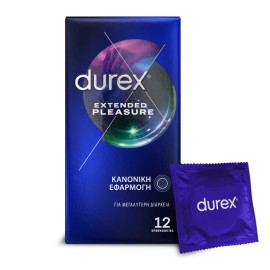 Durex Προφυλακτικά Extended Pleasure με Επιβραδυντικό 12τμχ