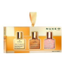 Nuxe XMAS Promo 2024 The 3 Prodigieux Set, Σετ με 3 Λαδάκια Huile Prodigieuse 10ml,  Huile Prodigieuse Or 10ml, Huile Prodigieuse Or Florale 10ml 3x10ml