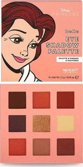 Mad Beauty Disney Mini Eyeshadow Palette Belle Παλέτα με Σκιές Ματιών 1τμχ