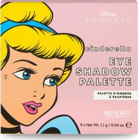 Mad Beauty Disney Mini Eyeshadow Palette Cinderella Παλέτα με 9 Σκιές Ματιών 1 τμχ