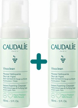 Caudalie Vinoclean Instant Foaming Cleanser 2x150ml