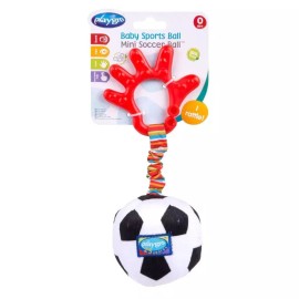 Playgro Mini Soccer Ball Μπαλίτσα Ποδοσφαίρου με Μασητικό για Νεογέννητα 1τμχ