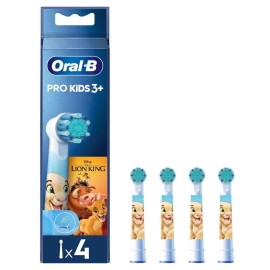 Oral-B The Lion King Superior Cleaning Ανταλλακτικό για Ηλεκτρική Οδοντόβουρτσα για 3+ Χρονών 4τμχ