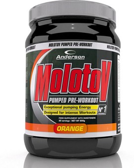 Anderson Molotov Pumped Pre-Workout Ενεργειακή Φόρμουλα για Εντονη Προπόνηση 600gr Γεύση Πορτοκάλι