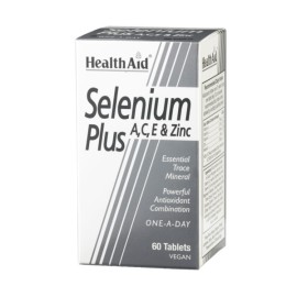 Health Aid Selenium Plus A, C, E & Zinc 60tabs