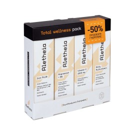 Vican Aletheia PROMO PACK Total Wellness με Daily Multivitamin 20tabs Αναβράζοντα, Vitamin C 1000mg 20tabs Αναβράζοντα, Magnesium + B6 20tabs Αναβράζοντα, Iron Plus 20tabs Αναβράζοντα