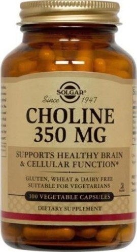 Solgar Choline, Χολίνη 350mg 100caps