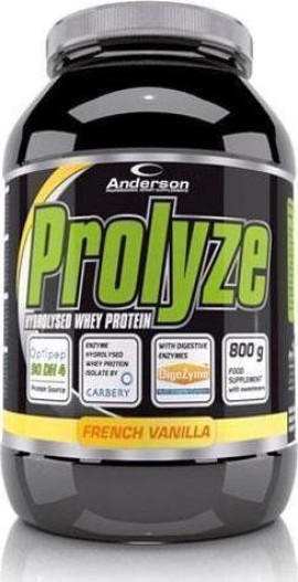 Anderson Prolyze Hydrolysed Whey Protein Υδρολυμένη Πρωτεϊνη Ορού Γάλακτος French Vanilla 800gr