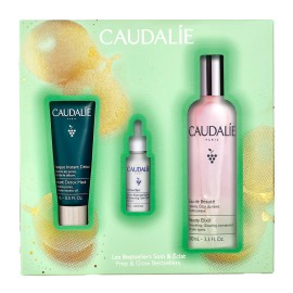 Caudalie XMAS PROMO 2024 Prep & Glow Bestsellers Trio με Beauty Elixir Ελιξίριο Ομορφιάς 100ml & ΔΩΡΟ Instant Detox Mask 15ml & Brightening Dark Spot Serum 10ml