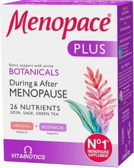Vitabiotics Menopace Plus Για την Περίοδο της Εμμηνόπαυσης 56tabs