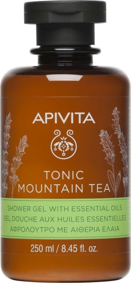 Apivita Tonic Mountain Tea Αφρόλουτρο Gel με Αιθέρια Ελαια 250ml