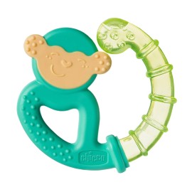 Chicco Μασητικός Κρίκος Οδοντοφυΐας Monkey Green με Νερό από Σιλικόνη για 4 m+ Πράσινο 1τμχ