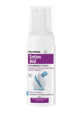 Frezyderm Intim Aid Cranberry Foam Ph5.0 Αφρός Καθαρισμού Ευαίσθητης Περιοχής 100ml