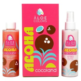Aloe Colors Aloha Cocoland Set 2024 με Invisible Oil Mist Ενυδατικό Σπρέι Σώματος 150ml & Hydrating Invisible Dry Oil Ενυδατικό Έλαιο για Σώμα & Μαλλιά 150ml