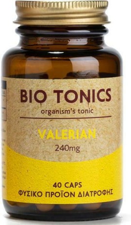 Bio Tonics Valerian 240mg Εκχύλισμα Βαλεριάνας 40caps