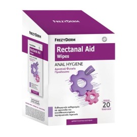 Frezyderm Rectanal Aid Wipes Extra Mild Καθημερινός Καθαρισμός για Ανακούφιση των Αιμορροΐδων 20 Φακελάκια