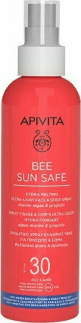 Apivita Bee Sun Safe Hydra Melting Ultra Light Face & Body Spray SPF30 200ml