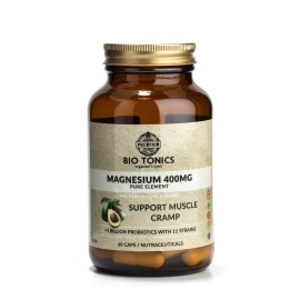 Bio Tonics Magnesium Muscle Cramb 400mg με Προβιοτικά 60caps veg