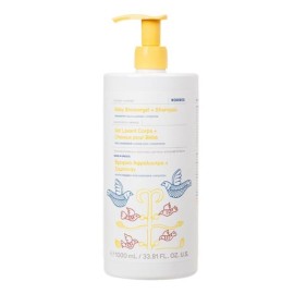 Korres Baby Showergel & Shampoo Coconut & Almond Βρεφικό Αφρόλουτρο - Σαμπουάν Καρύδα & Αμύγδαλο 1000ml