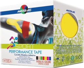 Master Aid KINESIO TAPE 5mx5cm PERFORMANCE TAPE Κίτρινο