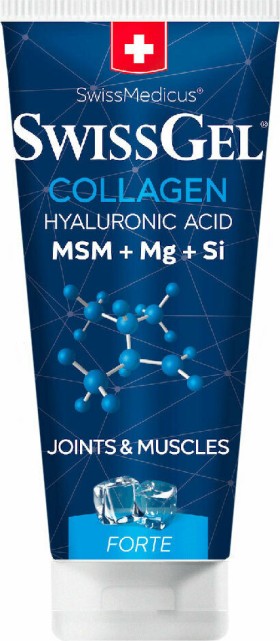 Swiss Gel Collagen Forte Κρέμα για Αρθρώσεις και Μύες με Κολλαγόνο, Μαγνήσιο, MSM, 25 Φυτικά Εκχυλίσματα & Υαλουρονικό 200ml