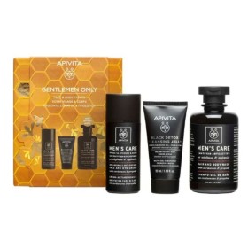 Apivita XMAS PROMO 2024 Gentlemen Only με Κρέμα Προσώπου, 50ml & Mini Black Detox Gel 50ml & Hair & Body Wash Σαμπουάν & Αφρόλουτρο 250ml