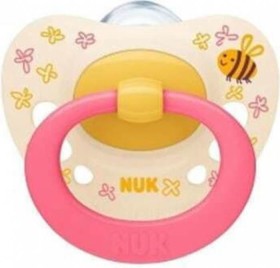 Nuk Signature Σιλικόνης 6-18m Μελισσούλα Κίτρινο - Ροζ 1τμχ 10.736.694