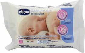 Chicco Μαντηλάκια Καθαρισμού Στήθους χωρίς Parabens & Οινόπνευμα 16τμχ