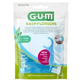 GUM Easy Flossers 890 Οδοντικό Νήμα σε Διχάλες Cool Mint Ελαφρώς Κερωμένο 30τμχ