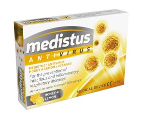 Medicair Medistus Antivirus με Γεύση Μέλι & Λεμόνι 10 παστίλιες