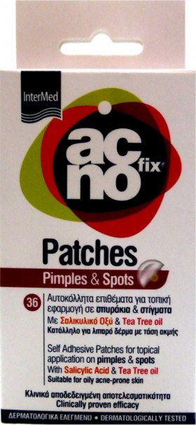 Intermed Acnofix Patches Επιθέματα Προσώπου για Σπυράκια και Στίγματα 36τμχ