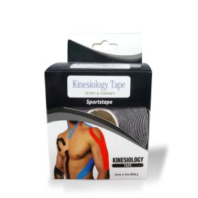 Lamed Kinesiology Tape Ταινία Κινησιοθεραπείας 5cm x 5m Μαύρο 1τμχ