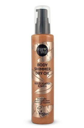 Natura Siberica Organic Shop Body Shimmer Dry Oil Gold Jojoba & Shea 100 ml