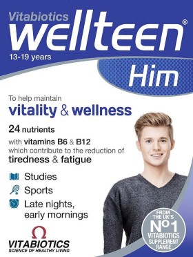 Vitabiotics Wellteen Him Πολυβιταμίνη για Εφήβους  30tabs