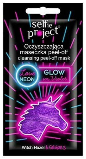 Selfie Project Glow In Violet Μάσκα Προσώπου για Καθαρισμό / Λάμψη 10ml