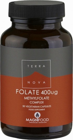 TerraNova Folate 400iu Methylfolate Complex Φυλλικό Οξύ 50caps