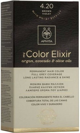 Apivita My Color Elixir 4.20 Βαφή Μαλλιών Καστανό Βιολετί