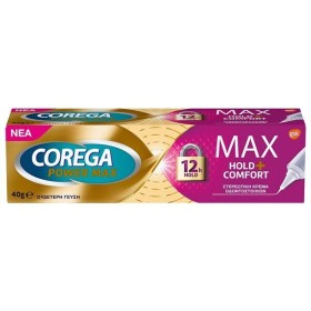 COREGA Power Max Hold and Comfort  Στερεωτική Κρέμα Τεχνητής Οδοντοστοιχίας 40gr