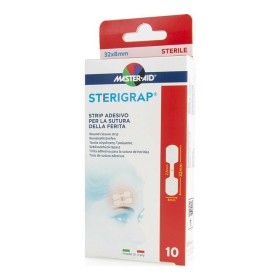 Master Aid Αποστειρωμένα Αυτοκόλλητα Επιθέματα Sterigrap 32x8mm 10τμχ