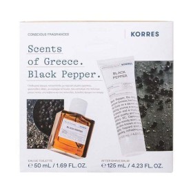 Korres PROMO 2024 Scents of Greece με Black Pepper Ανδρικό Σετ Eau De Toilette 50ml & Aftershave Γαλάκτωμα Black Pepper 125ml