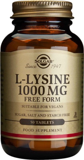 Solgar L-Lysine 1000mg 50tabs